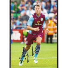 Signed photo of Nathan Baker the Aston Villa footballer.